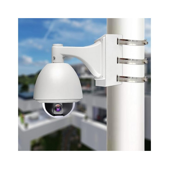 Pole Mount Bracket 3 Loops For CCTV Camera Universal