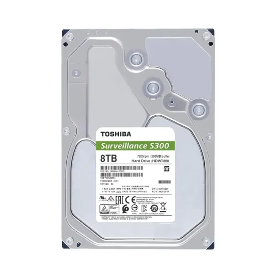 Toshiba 8TB SATA 3.5 Inch Surveillance CCTV Hard Disk