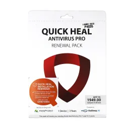 Quick Heal Pro LS1UP 1 User 3 Year Antivirus (Renewal) (With Activation Scheme)