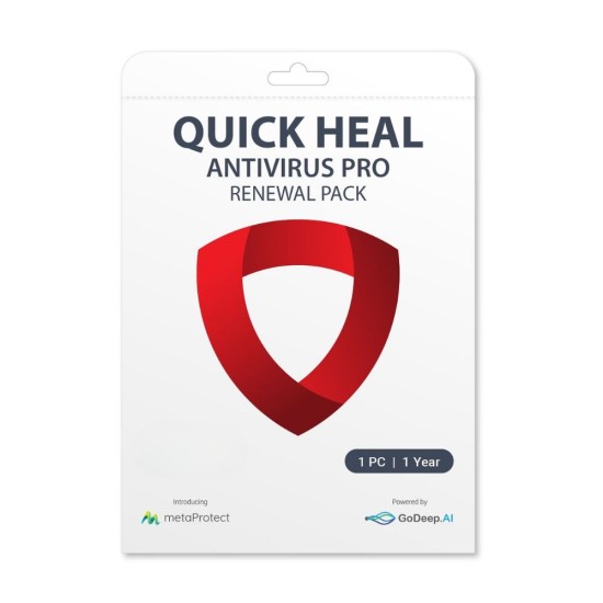 Quick Heal Pro LR1UP 1 User 1 Year Antivirus (Renewal)