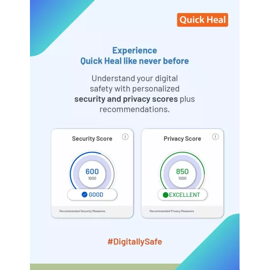Quick Heal IS1UP Internet Security 1 User 3 Year Antivirus (Renwal)