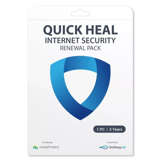 Quick Heal IS1UP Internet Security 1 User 3 Year Antivirus (Renwal)