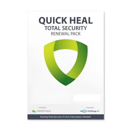 Quick Heal TR10UP Total Security 10 User 1 Year Antivirus (Renewal)