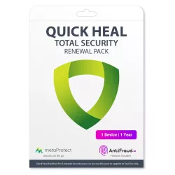 Quick Heal Total Security Antivirus 1 User 1 Year Antivirus (Renewal)