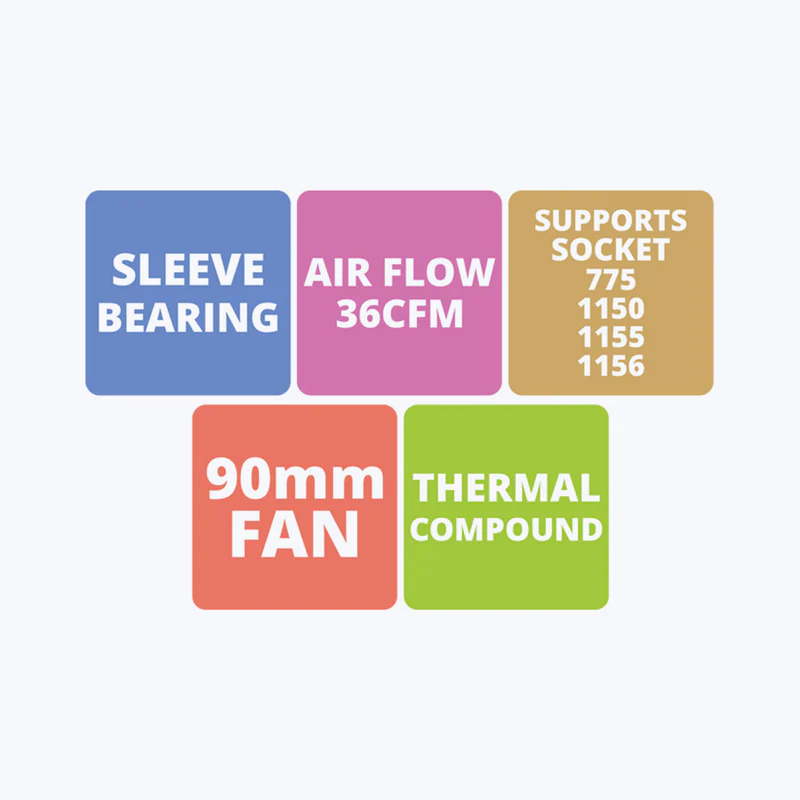 Zebronics CPU Fan Processor Air Cooler MSC200 | MegaJaipur