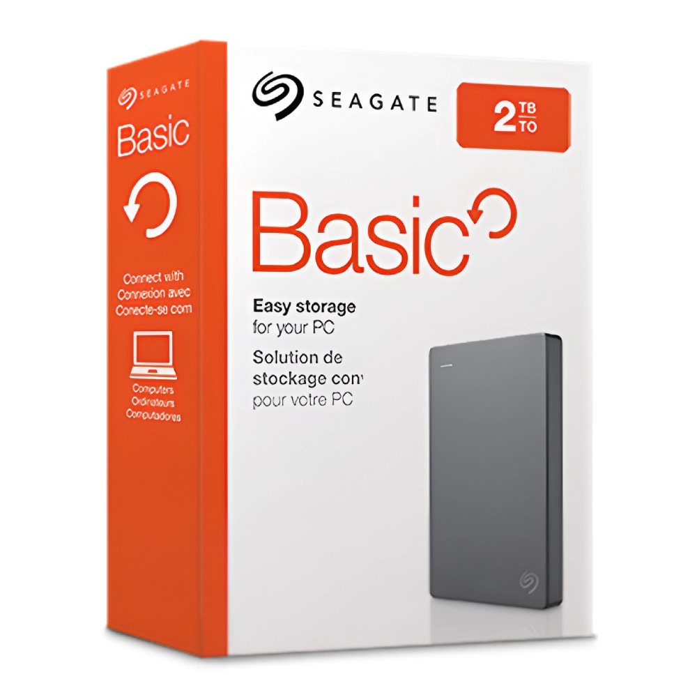 Seagate External USB Hard Disk Basic 2TB Ultra Fast data Transfer ...