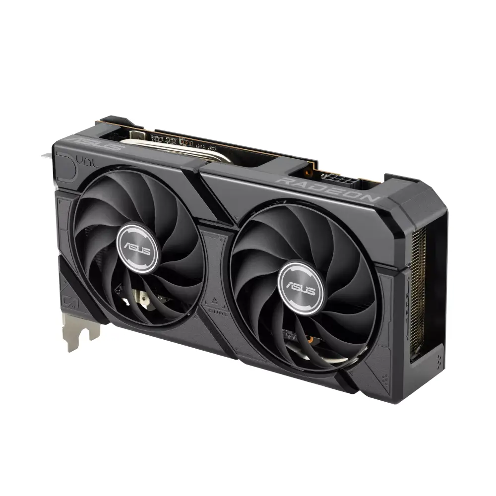 Asus Graphic Card RX 7600 8GB DDR6 OC Dual view 2