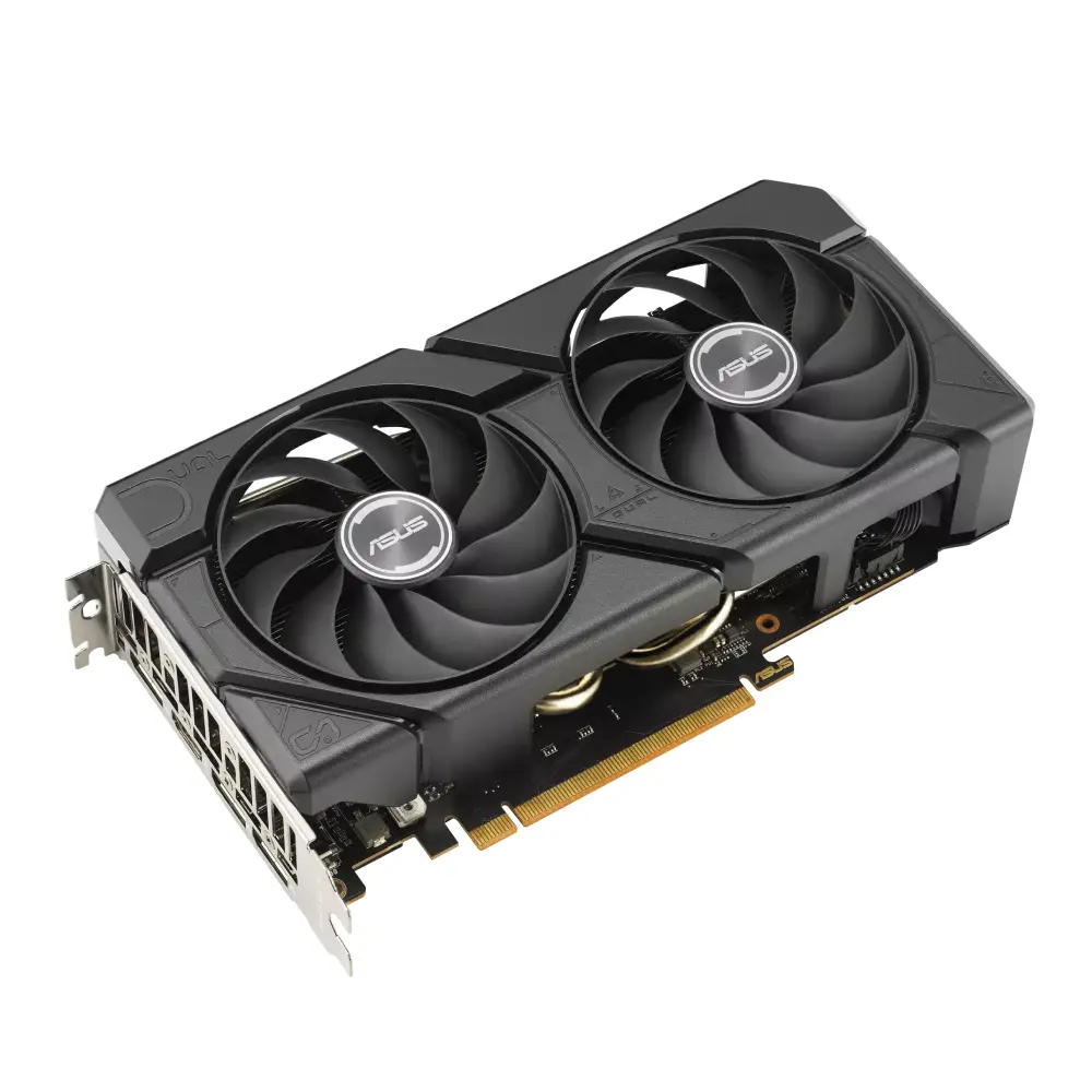 Asus Graphic Card RX 7600 8GB DDR6 OC Dual view 3
