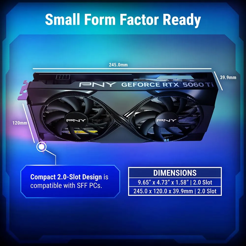 PNY Graphic Card Nvidia RTX 5060 Ti 8GB DDR7 view 4