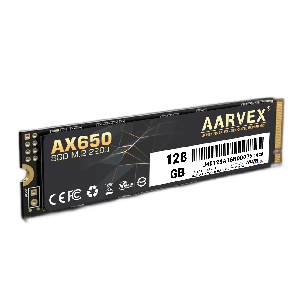 Aarvex Internal SSD 128GB NVMe 2280 (AX650) | Mega Jaipur | MegaJaipur
