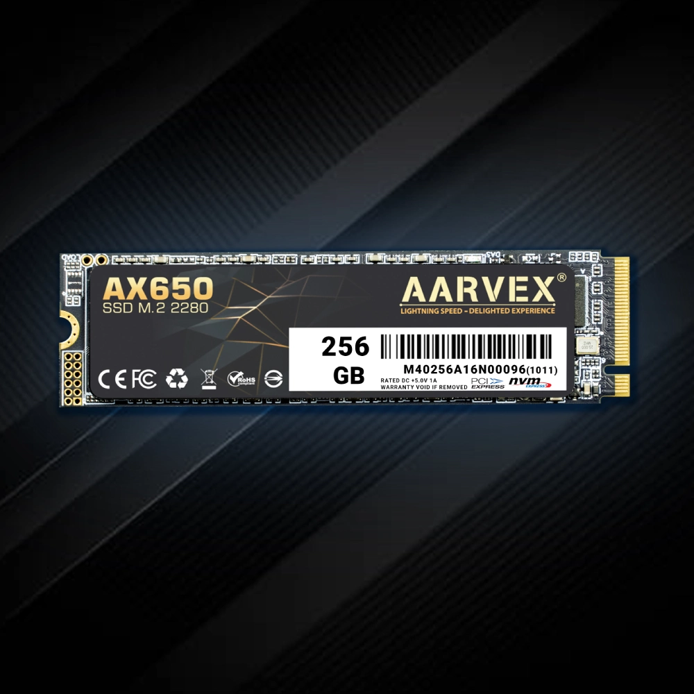 Aarvex Internal SSD 256GB NVMe 2280 (AX650) | Mega Jaipur | MegaJaipur