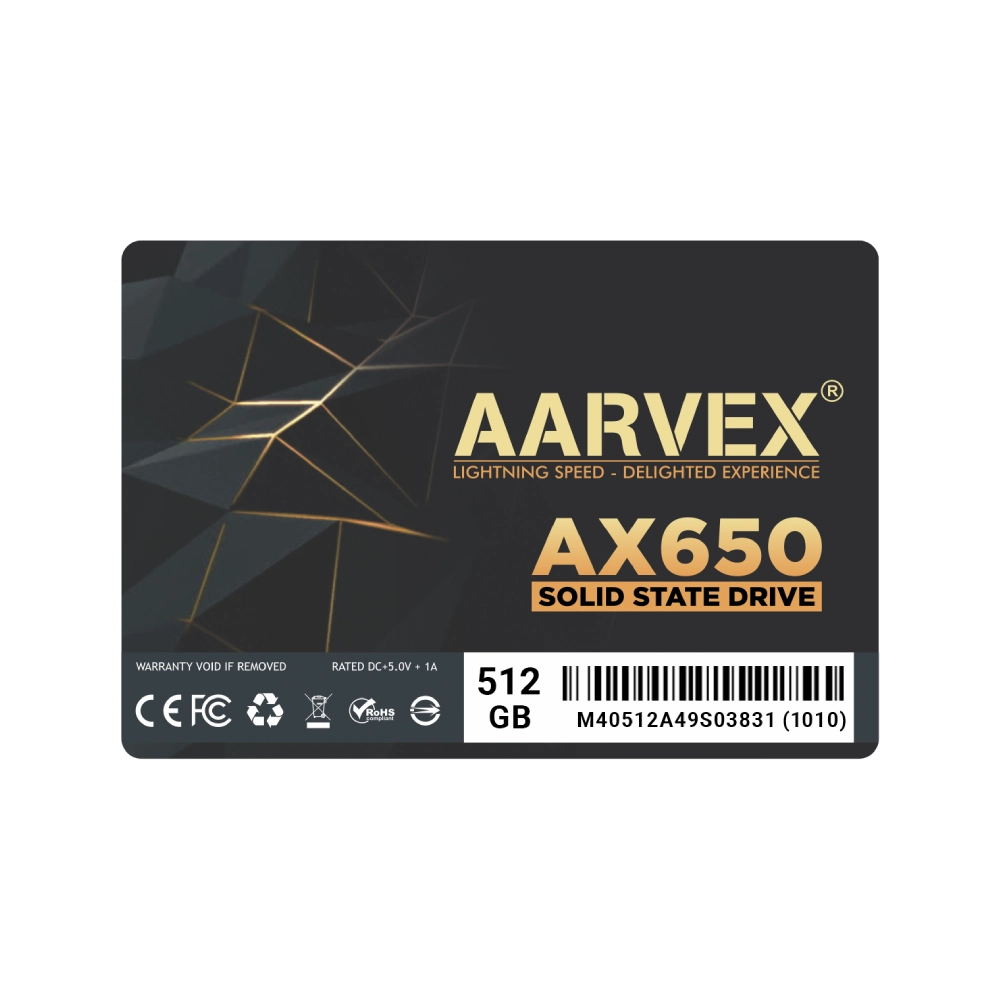 Aarvex Internal SSD 512GB SATA (AX650) | Mega Jaipur | MegaJaipur