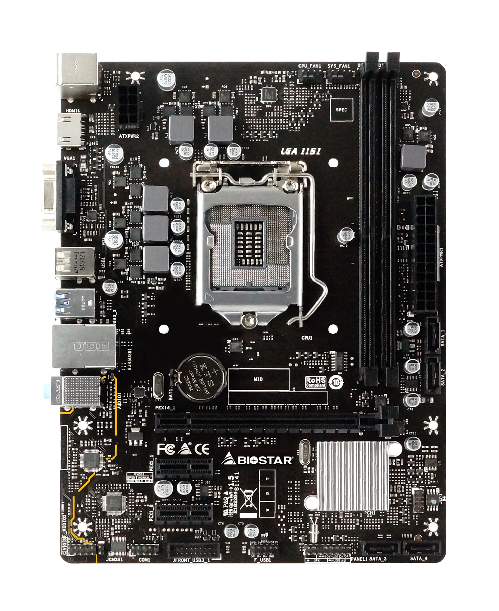 Biostar H310MHP DDR4 Motherboard For Intel  8th | 9th Gen (Import) view 2
