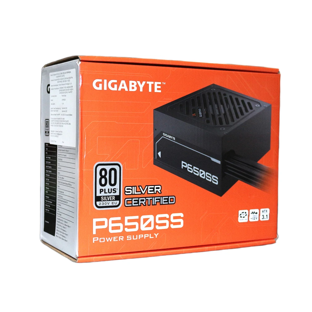 Gigabyte P650SS 650W 80 Plus Silver Desktop Power Supply