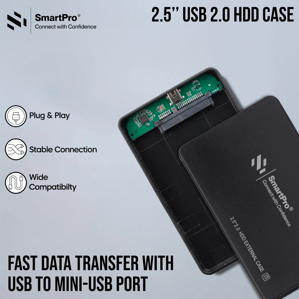Smart-Pro HDD Casing 2.5 Inch USB 2.0 Plastic view 3