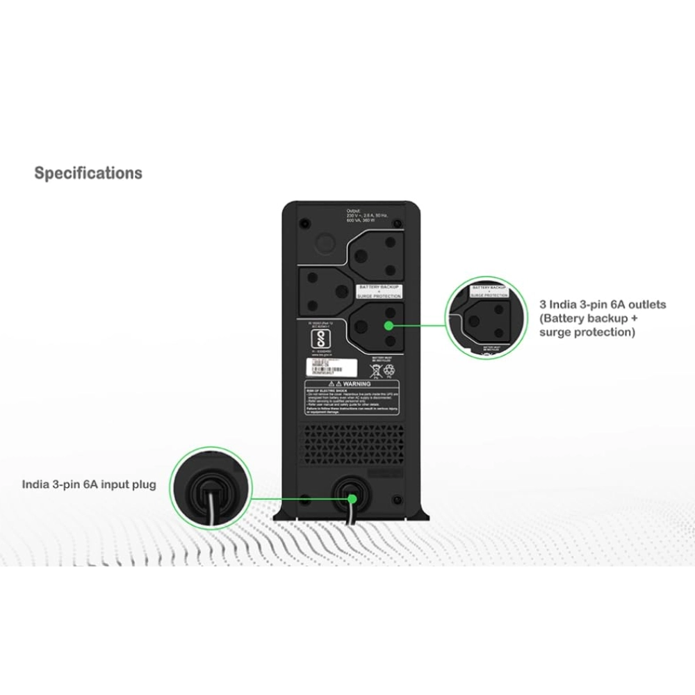 APC  600VA UPS view 2