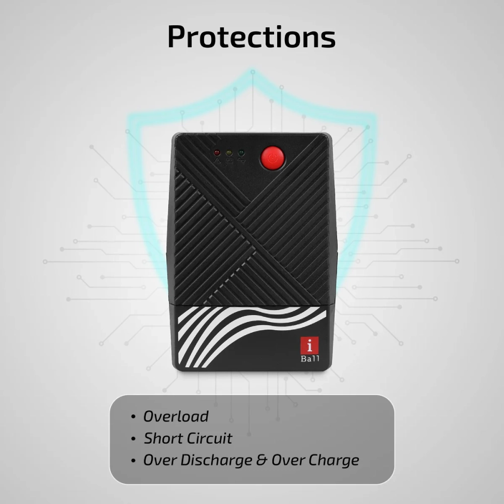 Iball UPS 600VA NIRANTAR 621V (2 Full Warranty) thumbnail 5