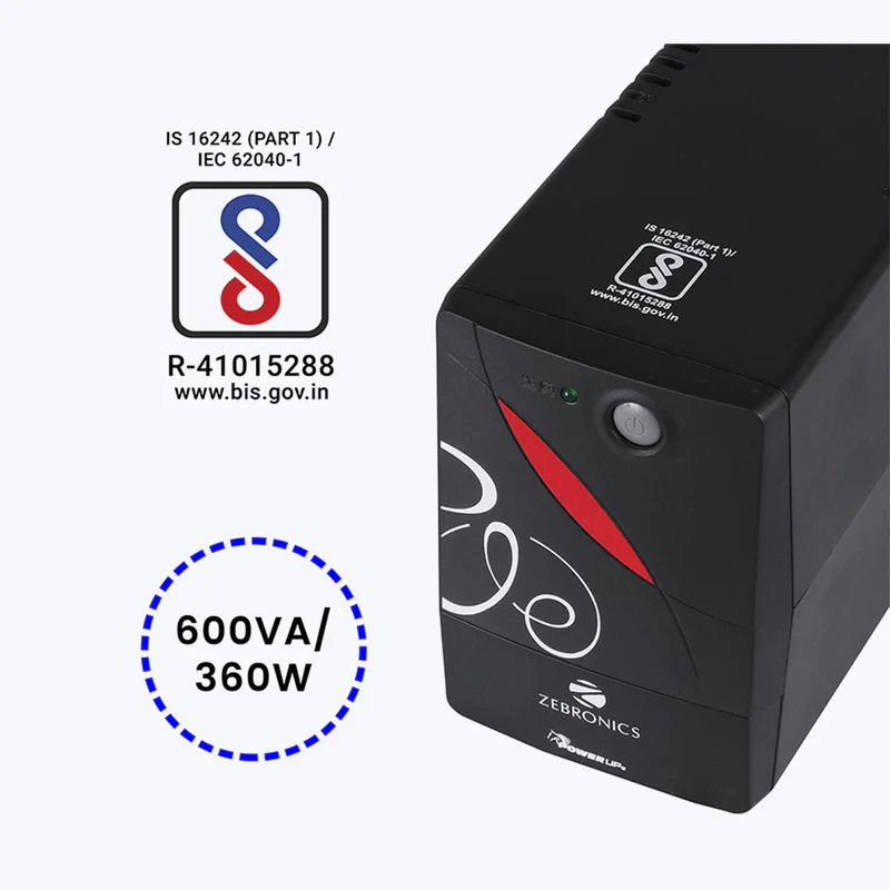 ZEBRONICS 600VA U725 UPS view 2