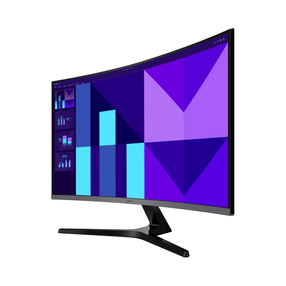 Samsung LED Monitor 32" Curved FHD VA 100Hz With HDMI | VGA (LS32D390GAW) view 5