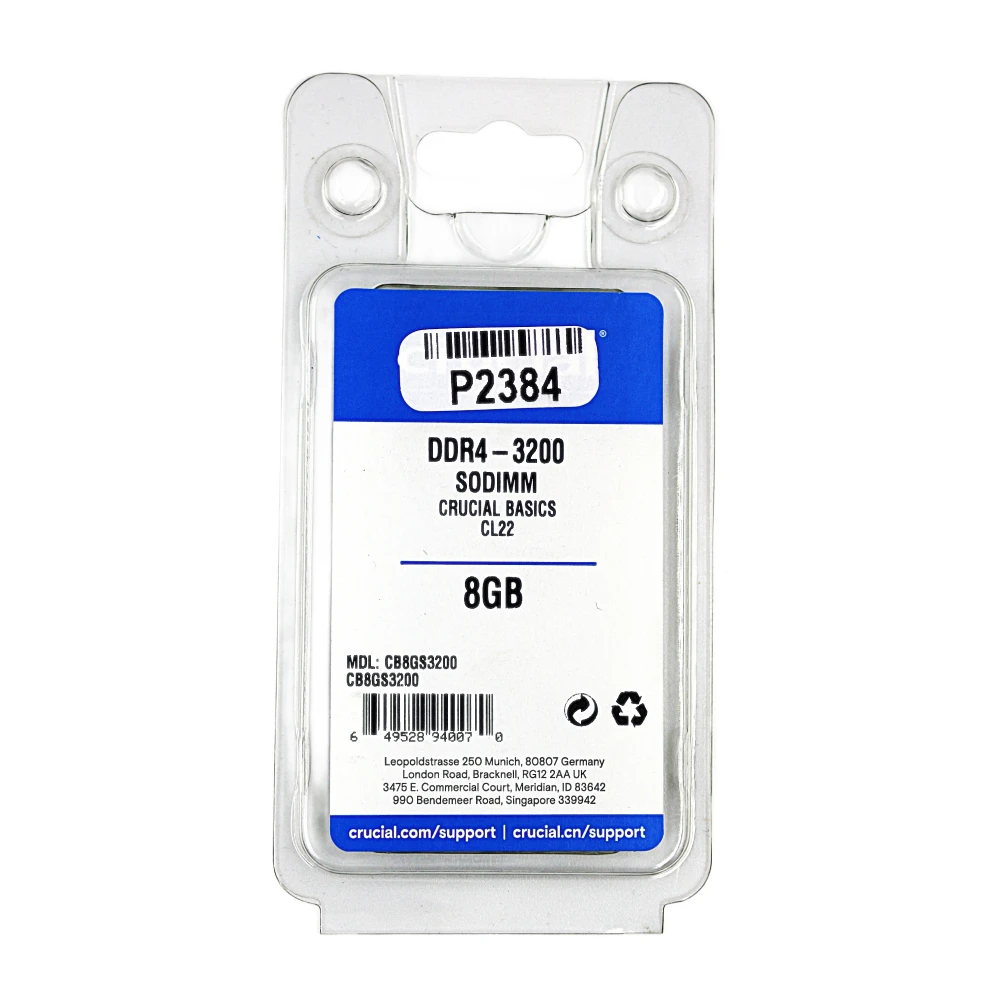 Crucial Laptop Ram 8GB DDR4 3200MHz