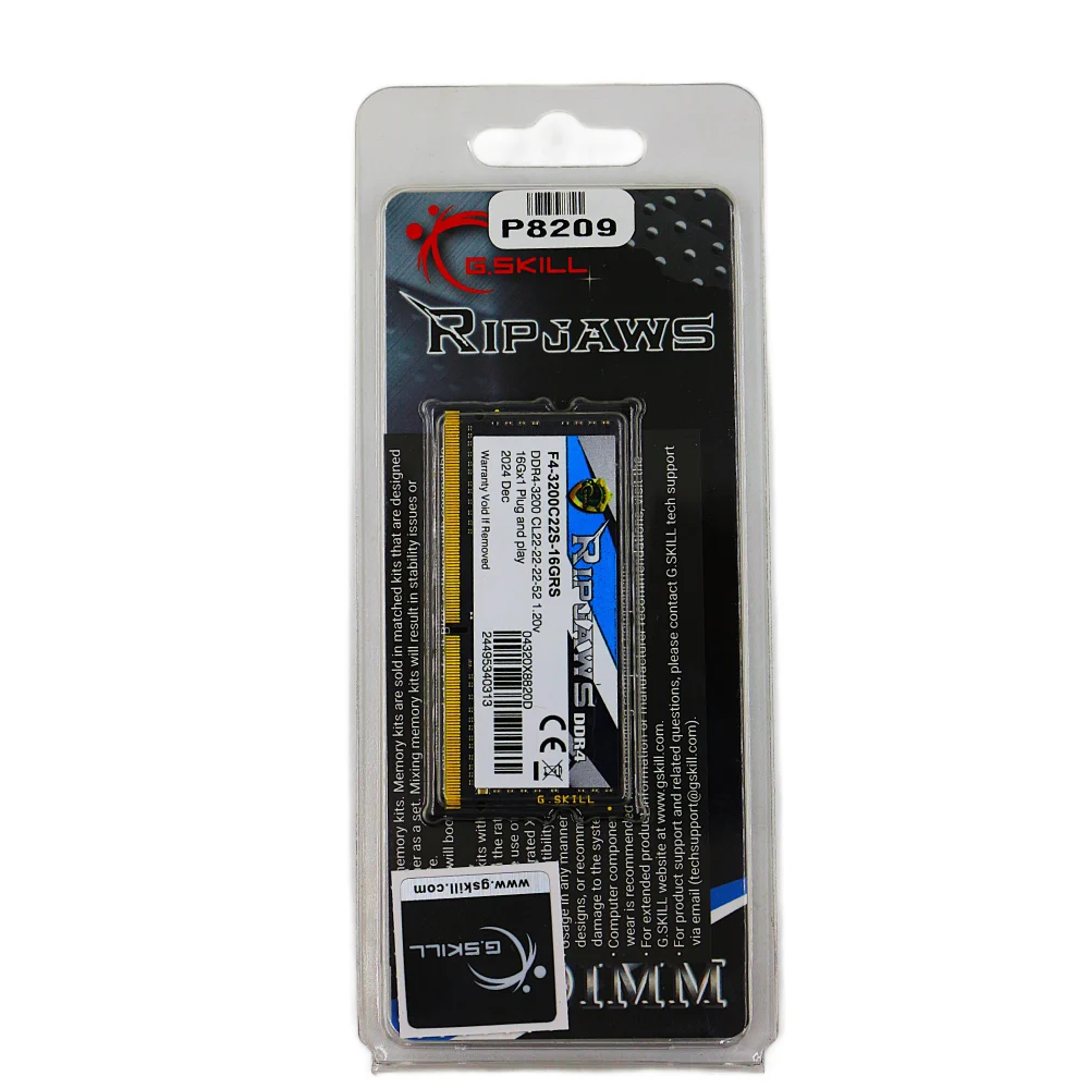 Gskill Laptop Ram 16GB DDR4 3200MHz (RIP JAWS)