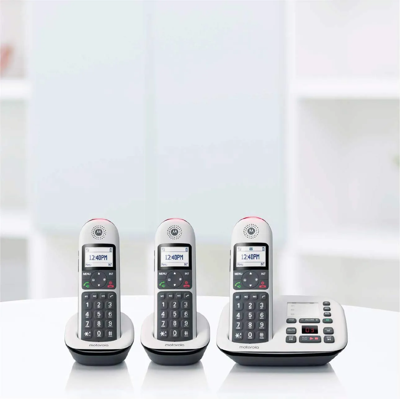 Motorola Wireless Telephone Set with answering Machine (3-Handset) CD5013+ view 3
