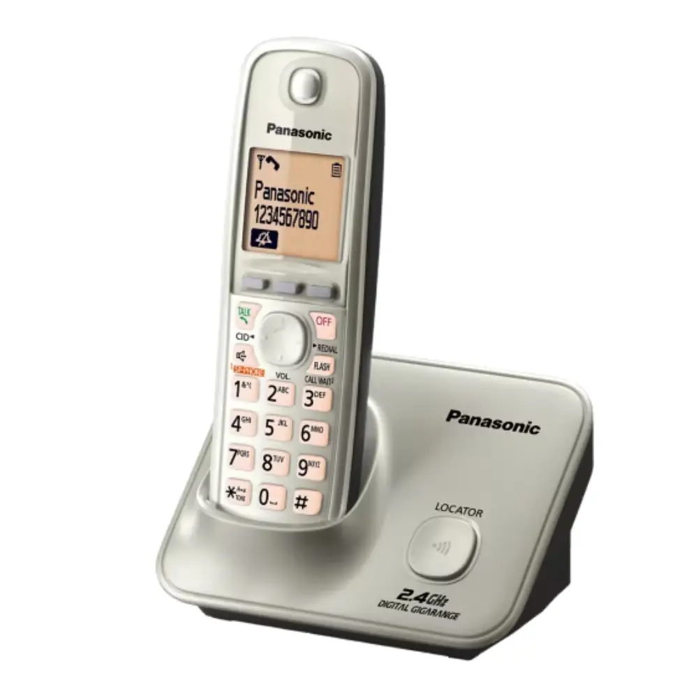 Panasonic Wireless Telephone Set with Large Display Silver (KX-TG3711SXN) view 2