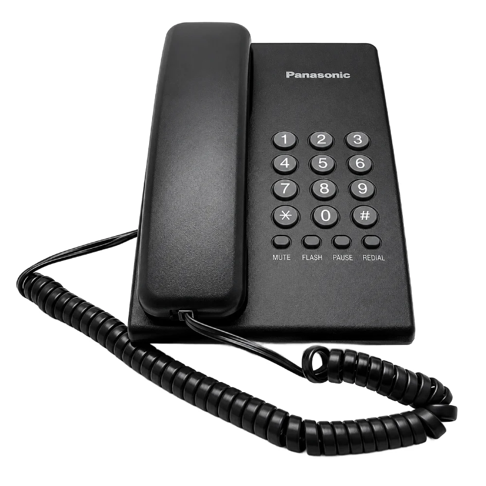 Panasonic Wired Telephone Set without Display Black (KX-TS400SX) view 2
