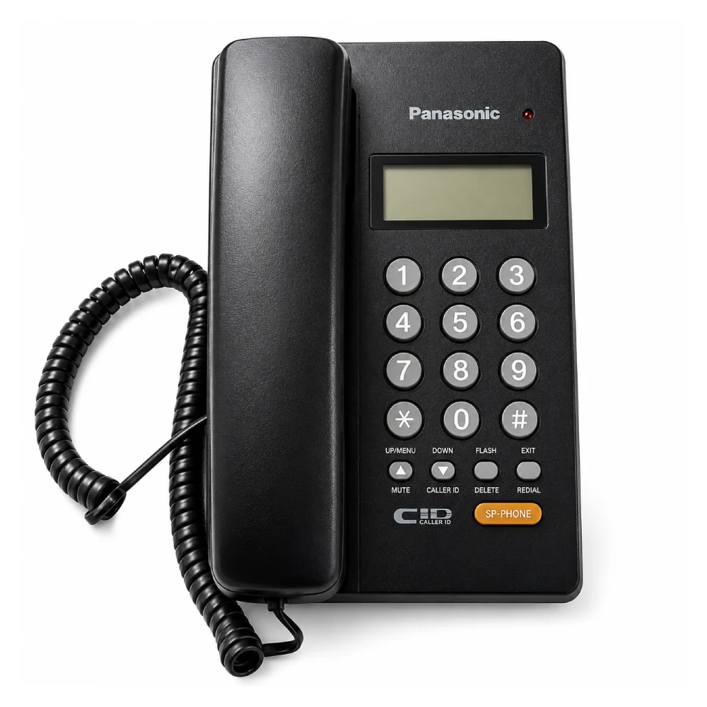 Panasonic Wired Telephone Set with Display Black (KX-TS402SX) view 2