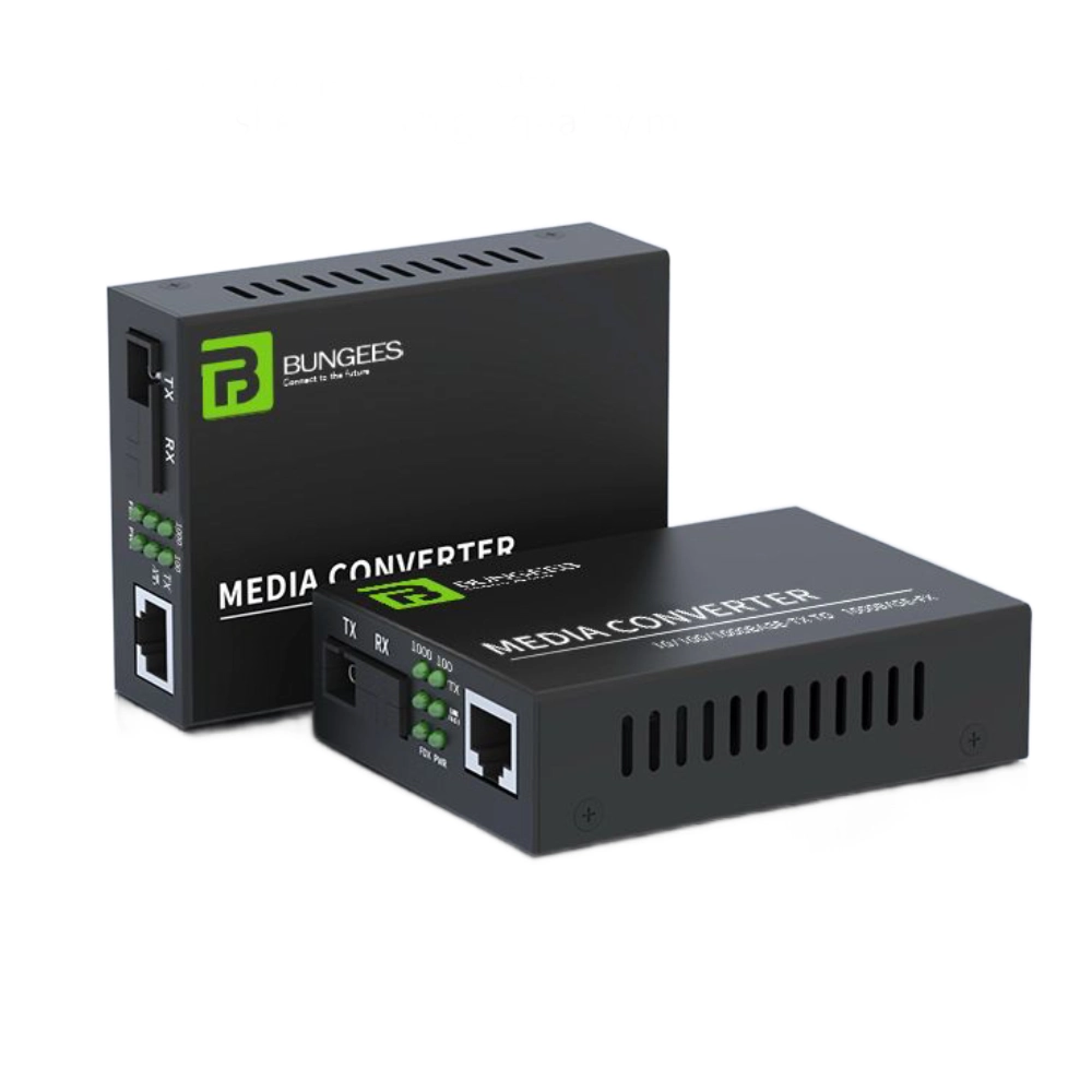 Bungees Fiber Media Converter Pair 10/100 view 2
