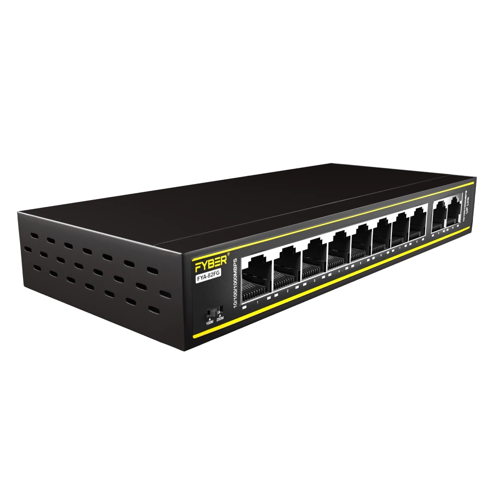 Fyber Poe Switch 8 Port (8 GE  + 2 GE Port) FYA-82FG view 2