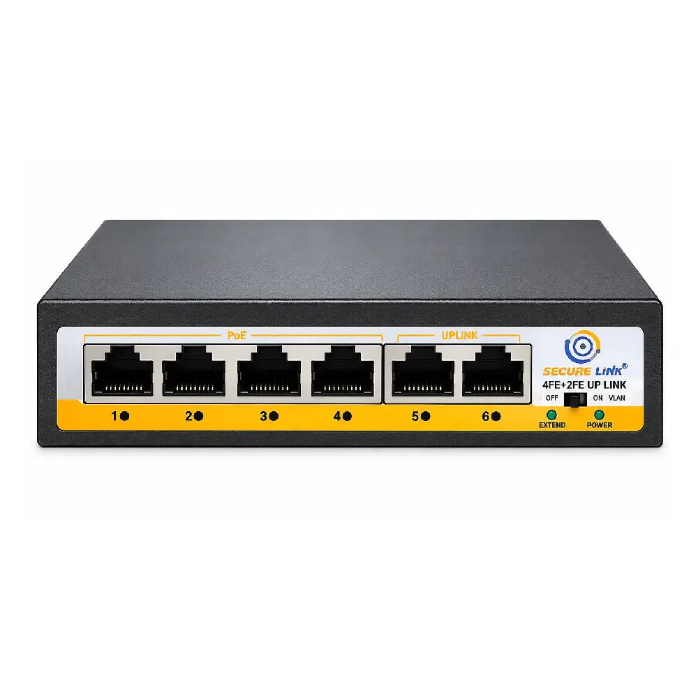Securelink Poe Switch 4 Port (4 FE+ 2 FE Port) view 2