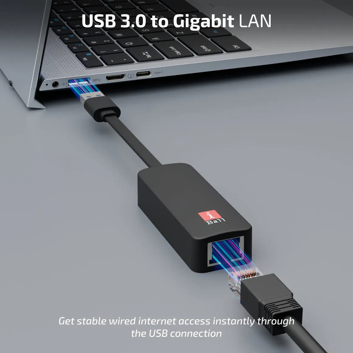 Usb Convertor Rj45 Iball USB To RJ45 Giga Lan Converter | Mega Jaipur