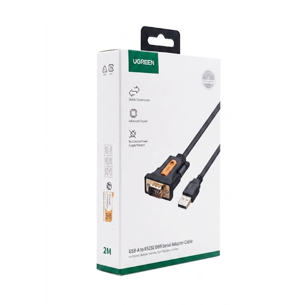 UGREEN USB-A To Serial RS232 DB9 Converter Cable 2m