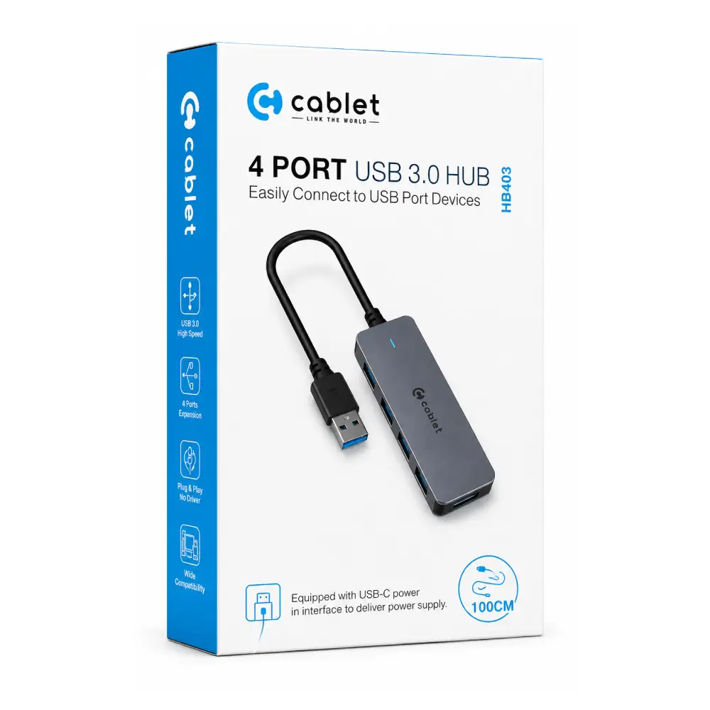 Cablet USB Hub 4 Port 3.0 HB403