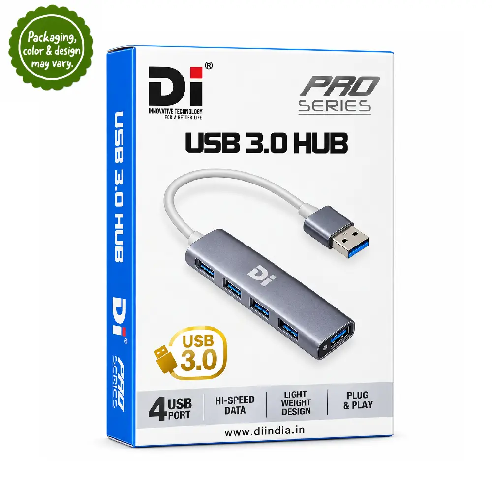 DI USB Hub 4 Port 3.0 (Metal)