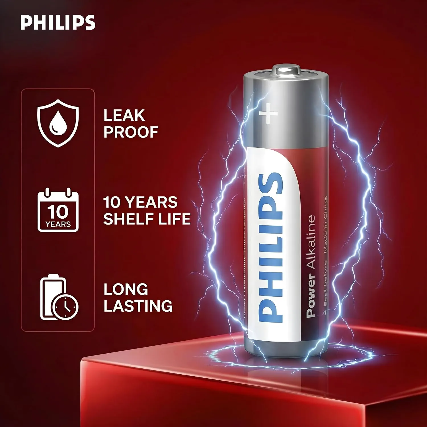 PHILIPS AAA Alkaline Battery (Pack Of 2) view 2
