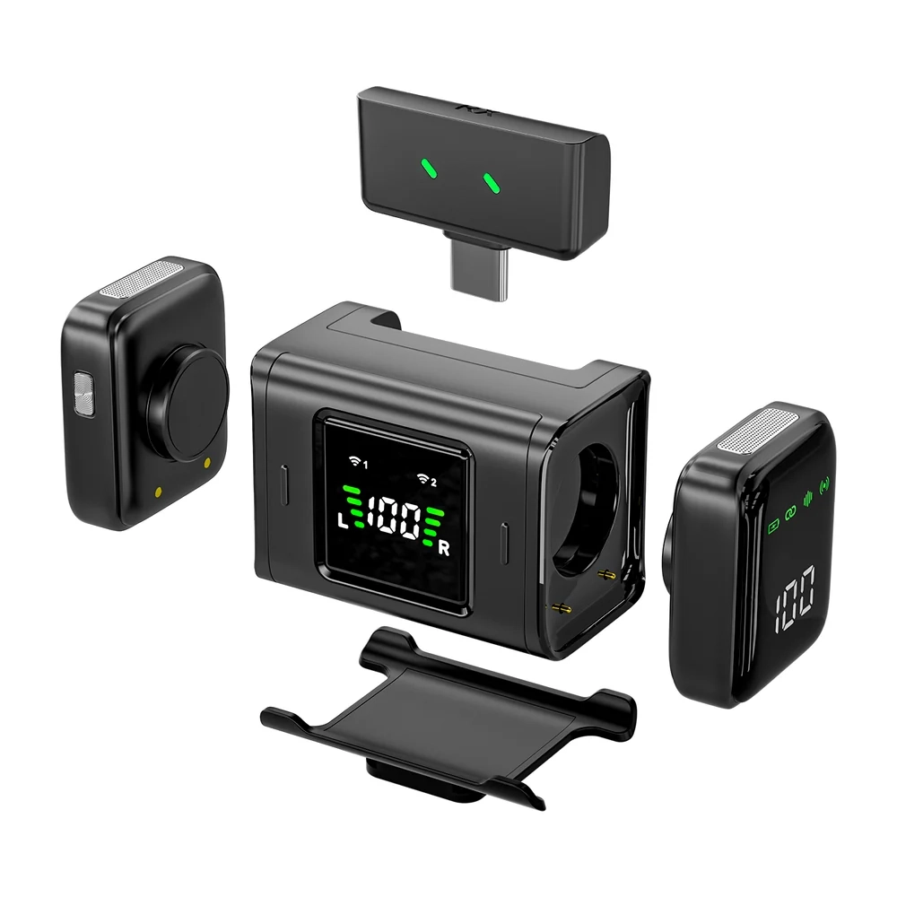 DigiTek Wireless Microphone Type C With 2 Mic (DWM-126) view 2