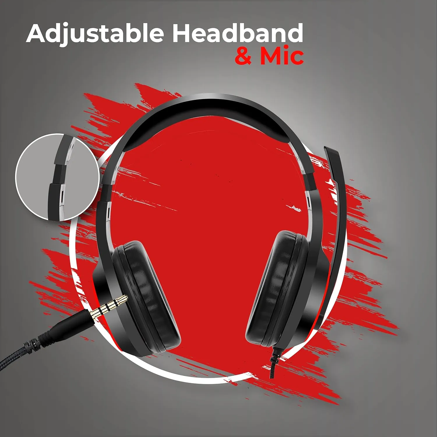 Foxin Rock Wired Headphone 40mm Driver view 4