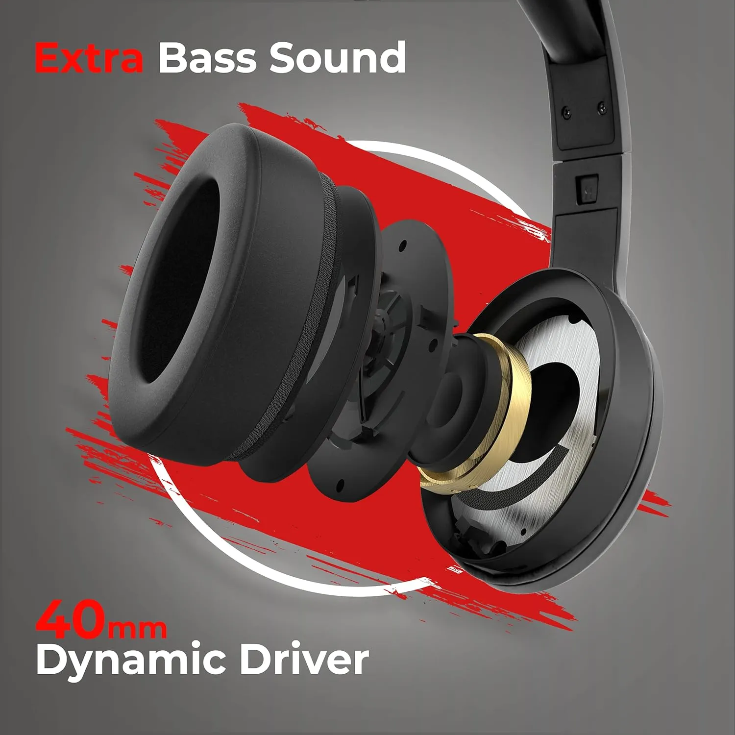 Foxin Rock Wired Headphone 40mm Driver view 2