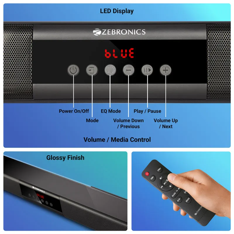 Zebronics Bluetooth Speaker Sound Bar (Sonata 2) 60w view 6