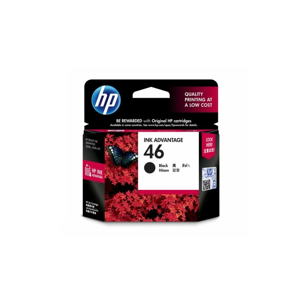 HP Genuine Ink Cartridge 46 Black view 3