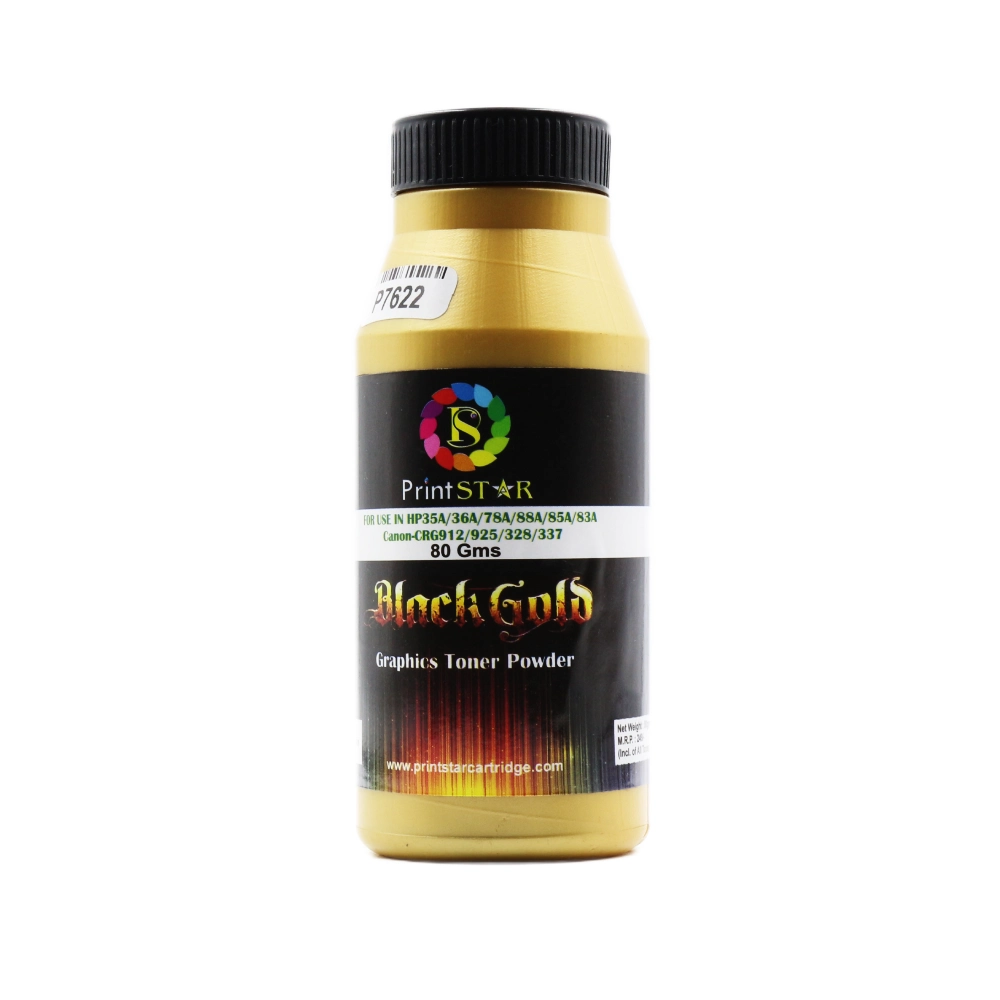 Printstar Laser Toner Powder HP 36A | 88a 80gm Black Gold (Extra Dark ...
