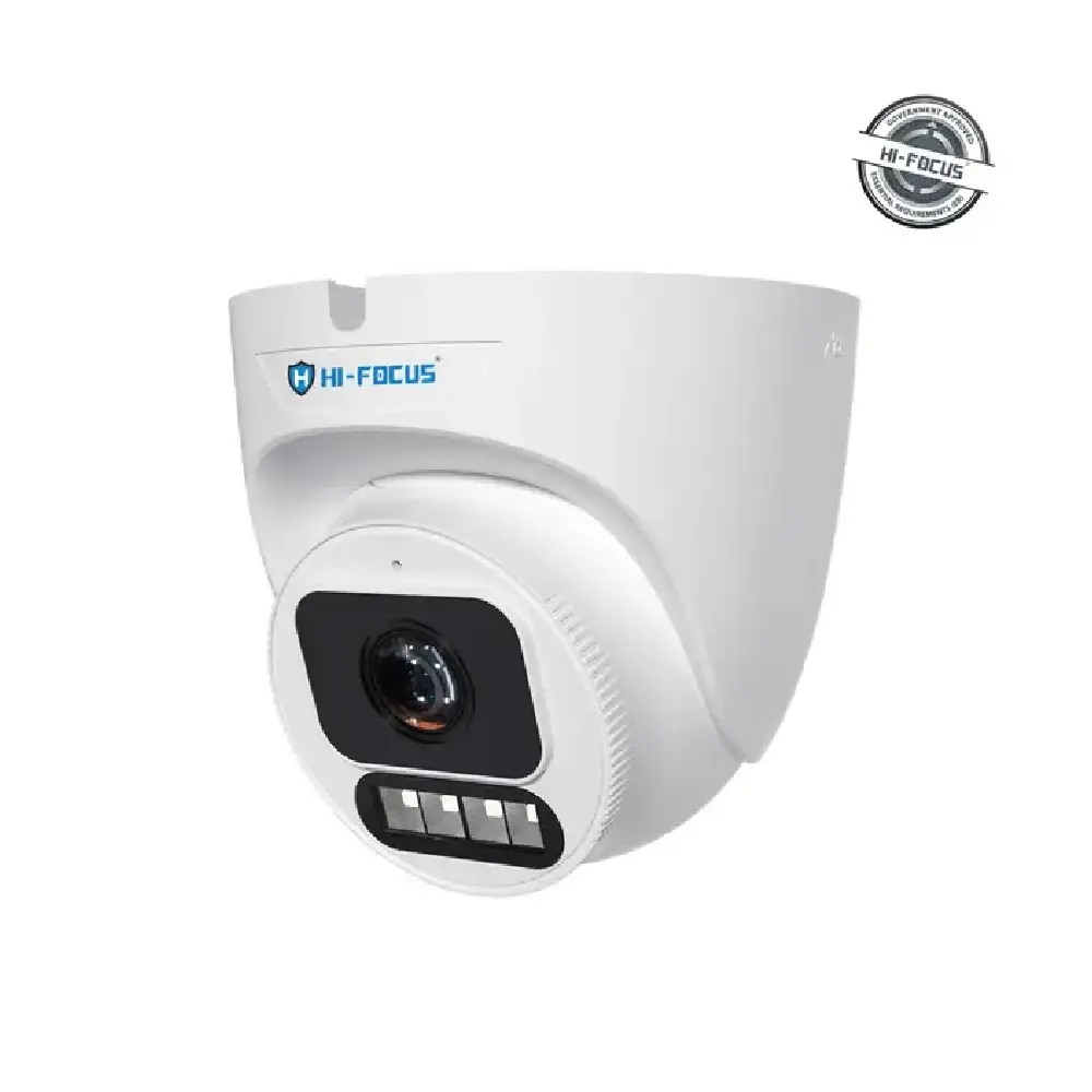 Hi-Focus 5MP IP Hybrid Dome Camera with Two Way Audio 4mm (D3315-DLS-I2) (SD Card Support) view 2