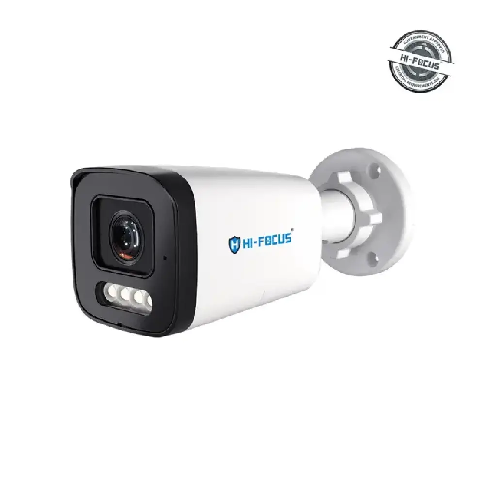 Hi-Focus 5MP IP Hybrid Bullet Camera with Mic 4mm (T4515-ADLS-I2) view 2