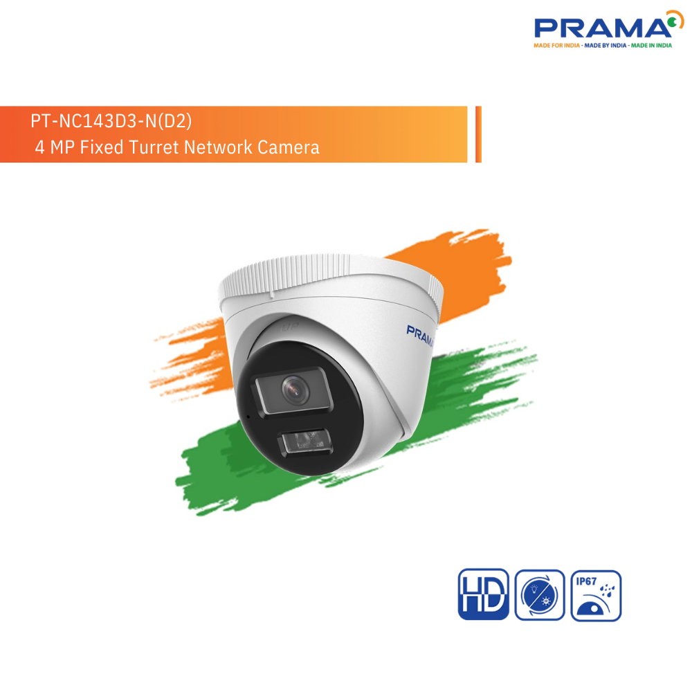 PRAMA IP DOME CAMERA 4MP 2.8MM (143D3-N) view 2