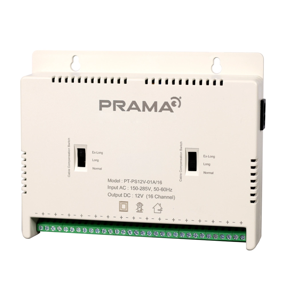 Prama CCTV Power Supply 16ch 12v/10a (PS12V-01A/16) view 2